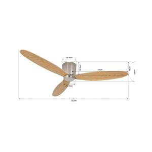 Beacon mennyezeti ventilátor Airfusion Radar, teak/króm, csendes kép