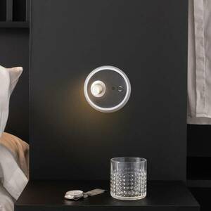 LED fali lámpa zoom spot USB-kimenet, bőr fekete kép