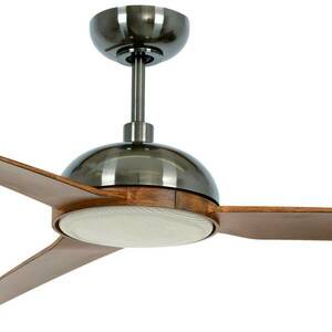 Beacon mennyezeti ventilátor világítással Unione, nikkel/koa, csendes kép