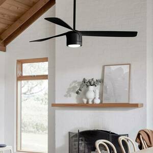 Beacon mennyezeti ventilátor világítással Peregrine fekete csendes kép