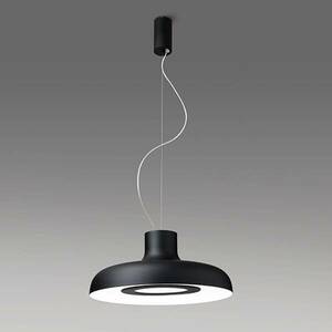 ICONE Duetto LED-es függőlámpa 927 Ø35cm fekete/fehér kép