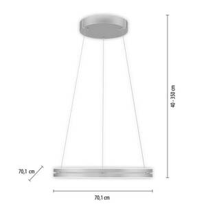 PURE E-Loop LED lógó világítás, CCT, ezüst kép