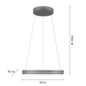 PURE E-Loop LED lógó világítás, CCT, szürke kép