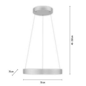 PURE E-Clipse LED lógó világítás, CCT, ezüst kép