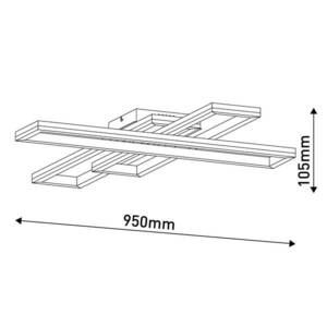 LED mennyezeti világítás Bantry, 3 téglalap, CCT kép