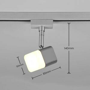 LED sínes spotlámpa Roubaix DUOline, matt nikkel kép