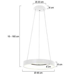 LED lógó világítás Ringlede, Ø 48 cm, fehér kép