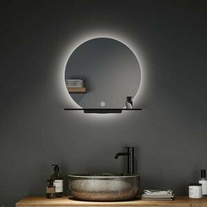 Paulmann Miro LED fali tükör CCT Ø50cm háttérvilágítással kép