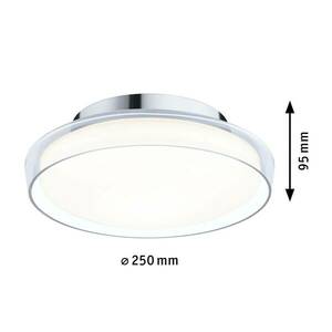 Paulmann Luena LED mennyezeti lámpa IP44 króm Ø25cm kép