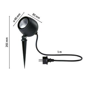 Paulmann Kikolo LED földi tüskés reflektor 8W 3, 000K 20° kép