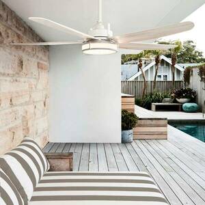 Beacon mennyezeti ventilátor Louisville világítással, fehér, csendes kép