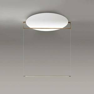 ICONE Duetto LED lógó lámpa 927 Ø90cm fehér/bronz kép