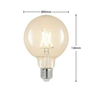 LED izzó E27 4 W 2700 K G95 gömb átlátszó 3-as kép