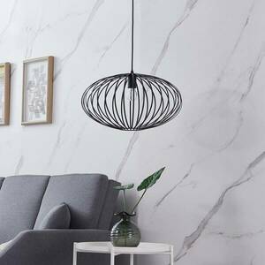 Lindby Maivi lógó világítás ketrec fekete 50 cm kép