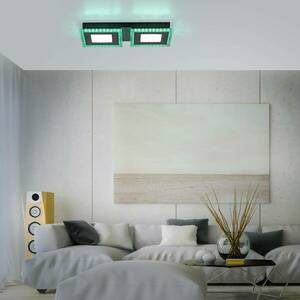 LED mennyezeti lámpa Acri CCT távirányító 44x20cm kép