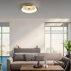Vertigo LED mennyezeti lámpa, CCT, Ø 46, 5 cm, sárgaréz kép