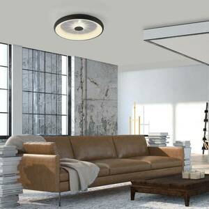Vertigo LED mennyezeti lámpa, CCT, Ø 61, 5 cm, fekete kép