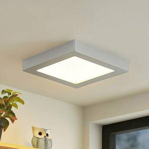 Prios LED mennyezeti lámpa Alette, ezüst, 22, 7cm, 24W, dimmelhető kép
