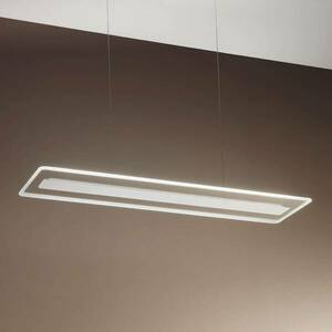 LED függő lámpa Antilla, üveg, négysz., fehér kép