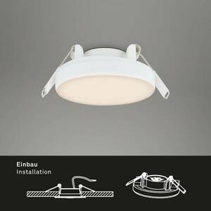 LED beép. spot, Plat, fehér 3 db készlet 3 000K kép