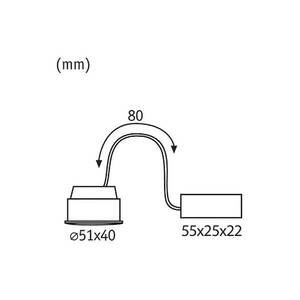 Paulmann Coin Base LED 3 fok.-szab. 100° 5W 3 000K kép