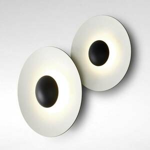 MARSET Ginger 20C LED fali lámpa Ø19, 5 fekete/feh kép
