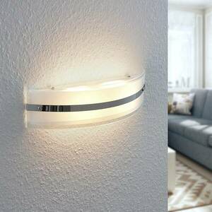 Zinka LED fali lámpa üvegből, 37, 5 cm kép
