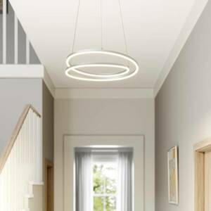Lindby Davian LED függő lámpa, dimmelhető, nikkel kép