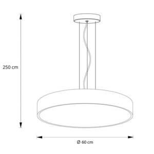 Arcchio Vanida LED függő lámpa, fehér, 60 cm kép