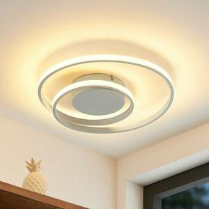 Lindby Emisua LED mennyezeti CCT dimmel. fehér kép