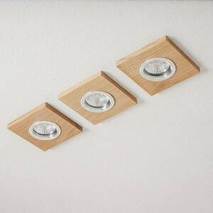 Vitar mennyezeti süllyesztett lámpa, fa, tölgy, 9, 5 x 9, 5cm, 3 darabos kép