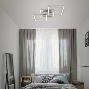 Frame LED mennyezeti lámpa fok-dimm króm-alu 76x37 kép