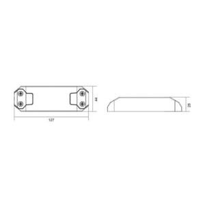 LED meghajtó Basic, DIM, CC, D35020UF/20W kép
