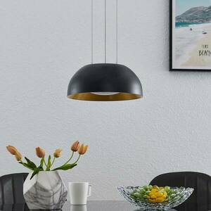 Lindby Juliven LED függő lámpa, fekete, 32 cm kép