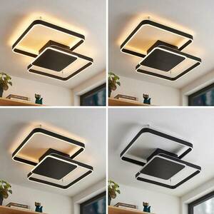 Lucande Kadira LED mennyezeti lámpa, 70 cm, fekete kép