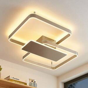 Lucande Kadira LED mennyezeti lámpa, 80 cm, nikkel kép