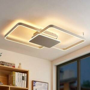 Lucande Kadira LED mennyezeti lámpa, 102cm, nikkel kép