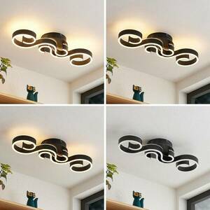 Lucande Admira LED mennyezeti lámpa 51, 7cm fekete kép