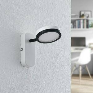 Lindby spotlámpa Vesim, fehér, 1 lámpás, 15 cm magas, vas kép