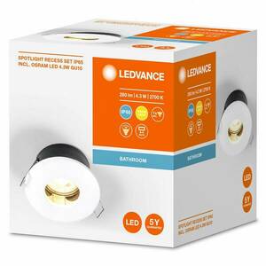 LEDVANCE Recess Twistlock lámpa IP65, fehér kép