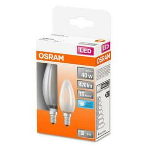 OSRAM Classic B LED lámpa E14 4W 4000K matt 2db kép