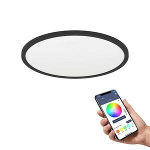 EGLO connect Rovito-Z mennyezeti lámpa fekete Ø 42cm kép
