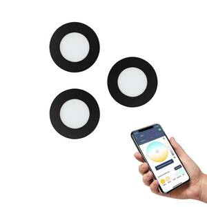 EGLO connect Fueva-Z beépíthető lámpa 3db fekete kép