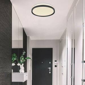 Sonny LED mennyezeti lámpa, fekete, CCT, Ø 39 cm kép
