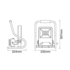 LEDVANCE Worklight R-Stand LED-es építési reflektor 30 W kép