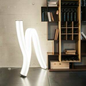 Molto Luce Lash Object LED állólámpa fehér króm kép