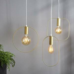 Shape deco függő lámpa négyzettel, arany kép
