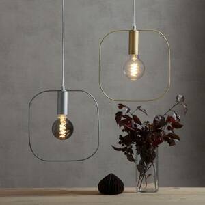 Shape deco függő lámpa négyzettel, ezüst kép