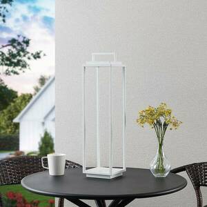 Lucande LED kültéri lámpa Elaja, fehér, újratölthető akkumulátor, USB, kép