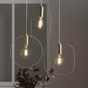 Shape deco függő lámpa ovállal, arany kép